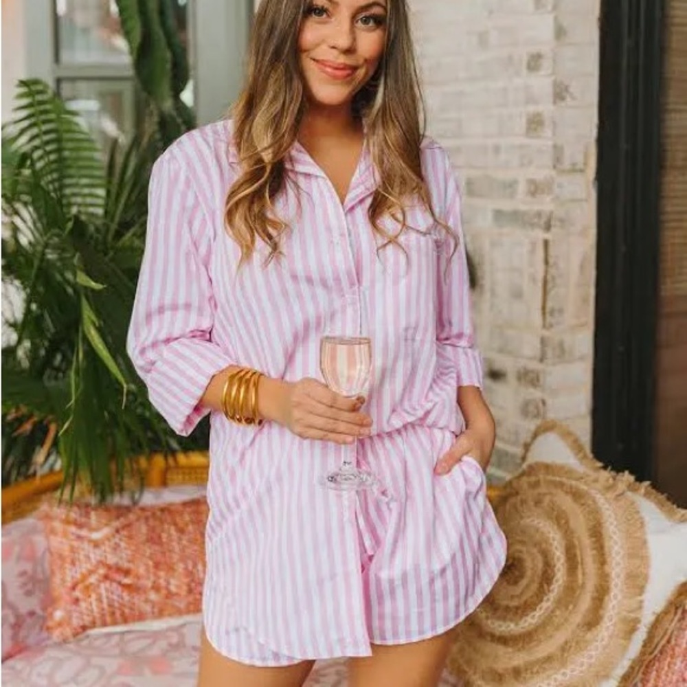 Pink Striped Women's Set - Lounge or Everyday
